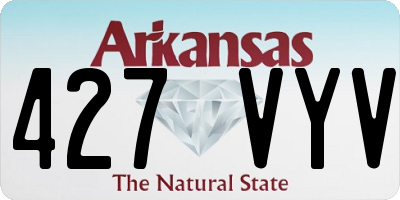 AR license plate 427VYV