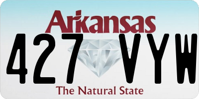 AR license plate 427VYW