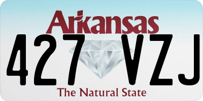 AR license plate 427VZJ