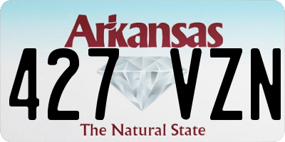 AR license plate 427VZN