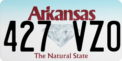 AR license plate 427VZO