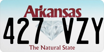 AR license plate 427VZY