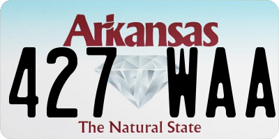 AR license plate 427WAA