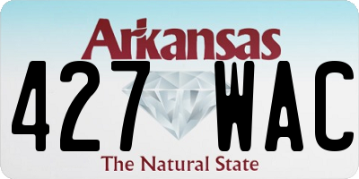 AR license plate 427WAC