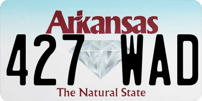 AR license plate 427WAD