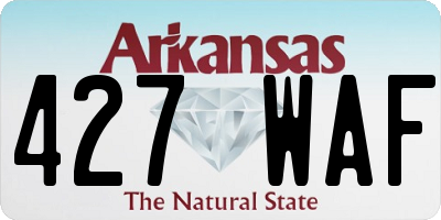 AR license plate 427WAF