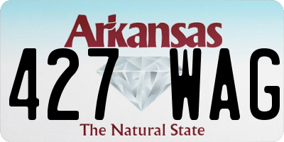 AR license plate 427WAG