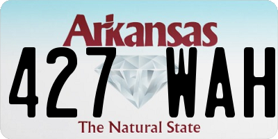 AR license plate 427WAH