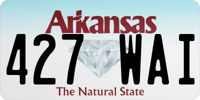 AR license plate 427WAI