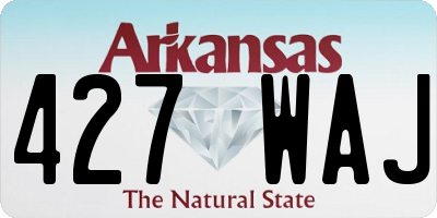 AR license plate 427WAJ