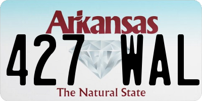AR license plate 427WAL