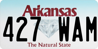 AR license plate 427WAM