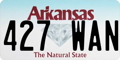 AR license plate 427WAN