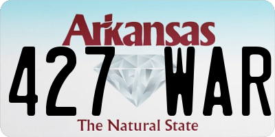 AR license plate 427WAR