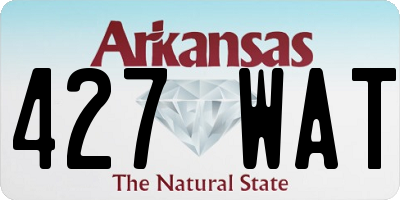 AR license plate 427WAT