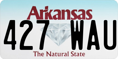 AR license plate 427WAU