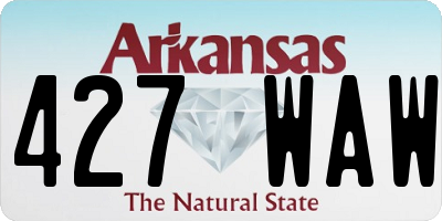 AR license plate 427WAW