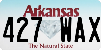 AR license plate 427WAX