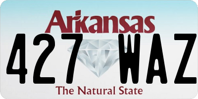 AR license plate 427WAZ