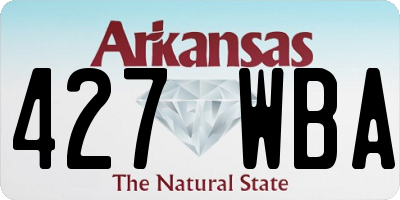 AR license plate 427WBA