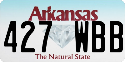 AR license plate 427WBB