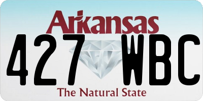 AR license plate 427WBC