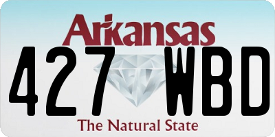 AR license plate 427WBD