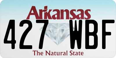 AR license plate 427WBF