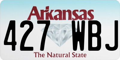 AR license plate 427WBJ
