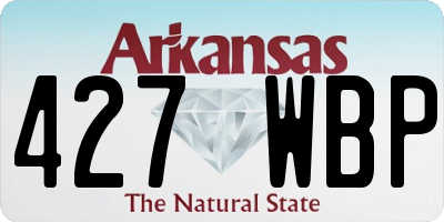AR license plate 427WBP