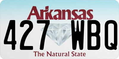 AR license plate 427WBQ
