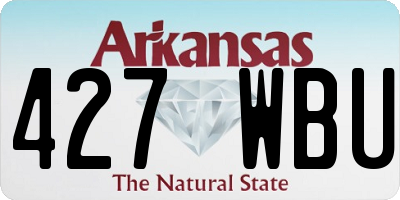 AR license plate 427WBU