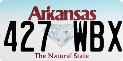AR license plate 427WBX