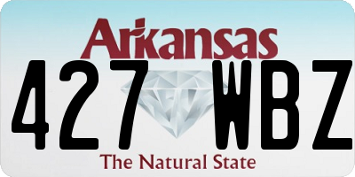 AR license plate 427WBZ