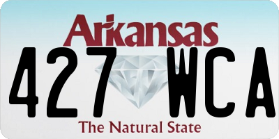 AR license plate 427WCA