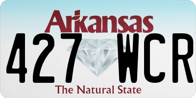 AR license plate 427WCR