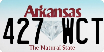 AR license plate 427WCT