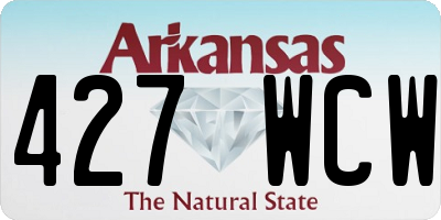 AR license plate 427WCW