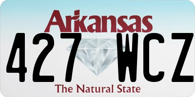AR license plate 427WCZ