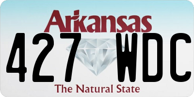 AR license plate 427WDC