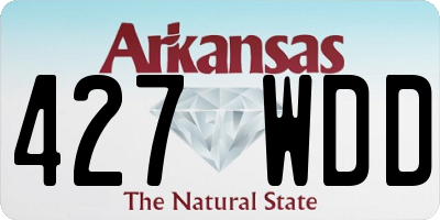 AR license plate 427WDD