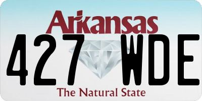 AR license plate 427WDE
