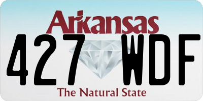 AR license plate 427WDF