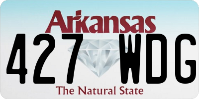 AR license plate 427WDG