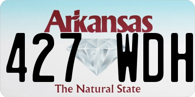 AR license plate 427WDH
