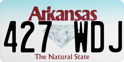 AR license plate 427WDJ
