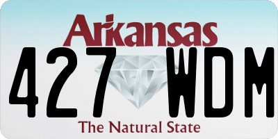 AR license plate 427WDM