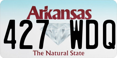 AR license plate 427WDQ