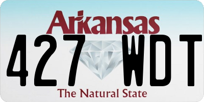 AR license plate 427WDT