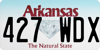 AR license plate 427WDX